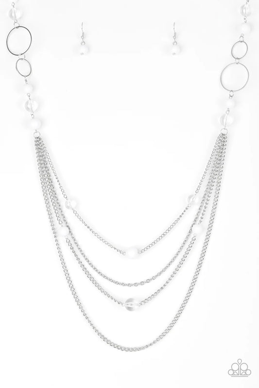 Bubbly Bright - White ♥ Necklace