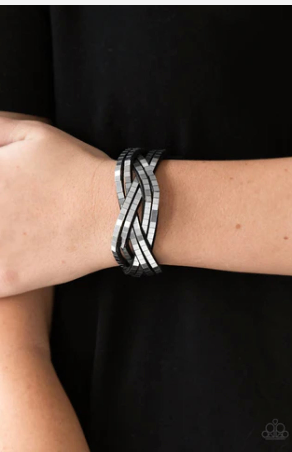 Looking For Trouble Silver Bracelet - Dazzling Diamonds 