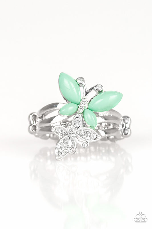 Flutter Flirt - Green - Dazzling Diamonds 