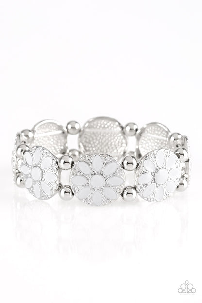 Dancing Dahlias - Silver - Dazzling Diamonds 