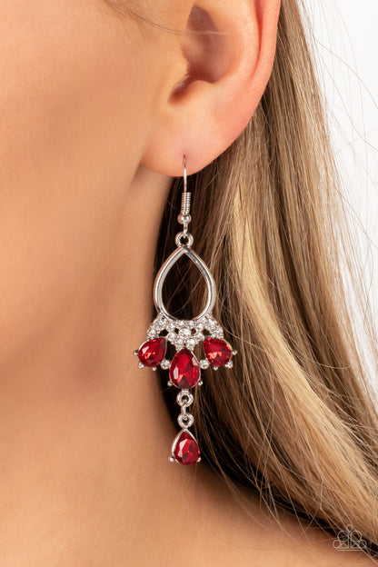 Coming in Clutch - Red - Dazzling Diamonds 