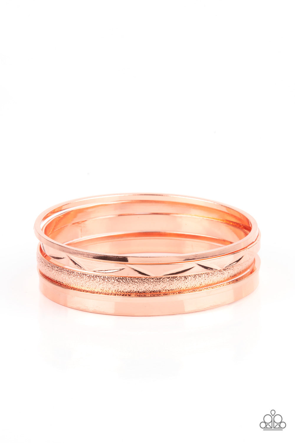 Stackable Style - Copper - Dazzling Diamonds 