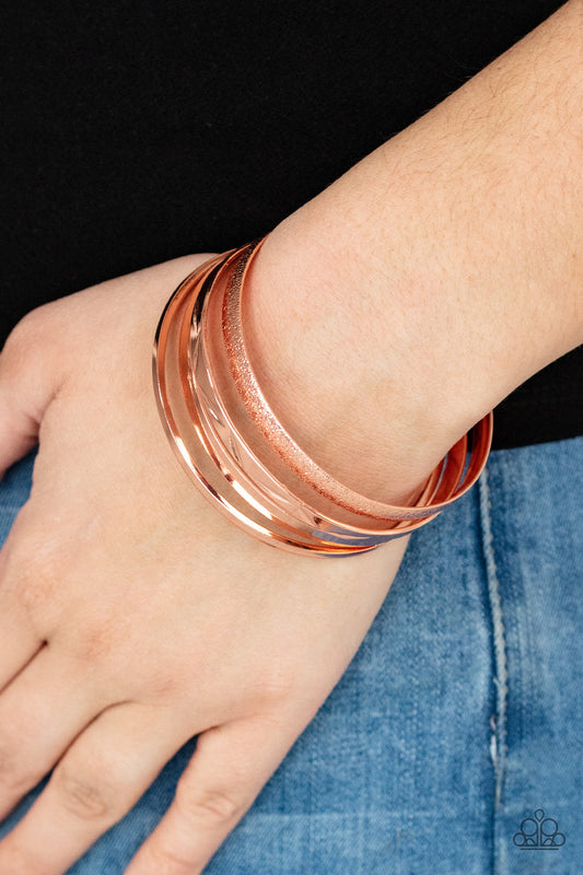 Stackable Style - Copper - Dazzling Diamonds 