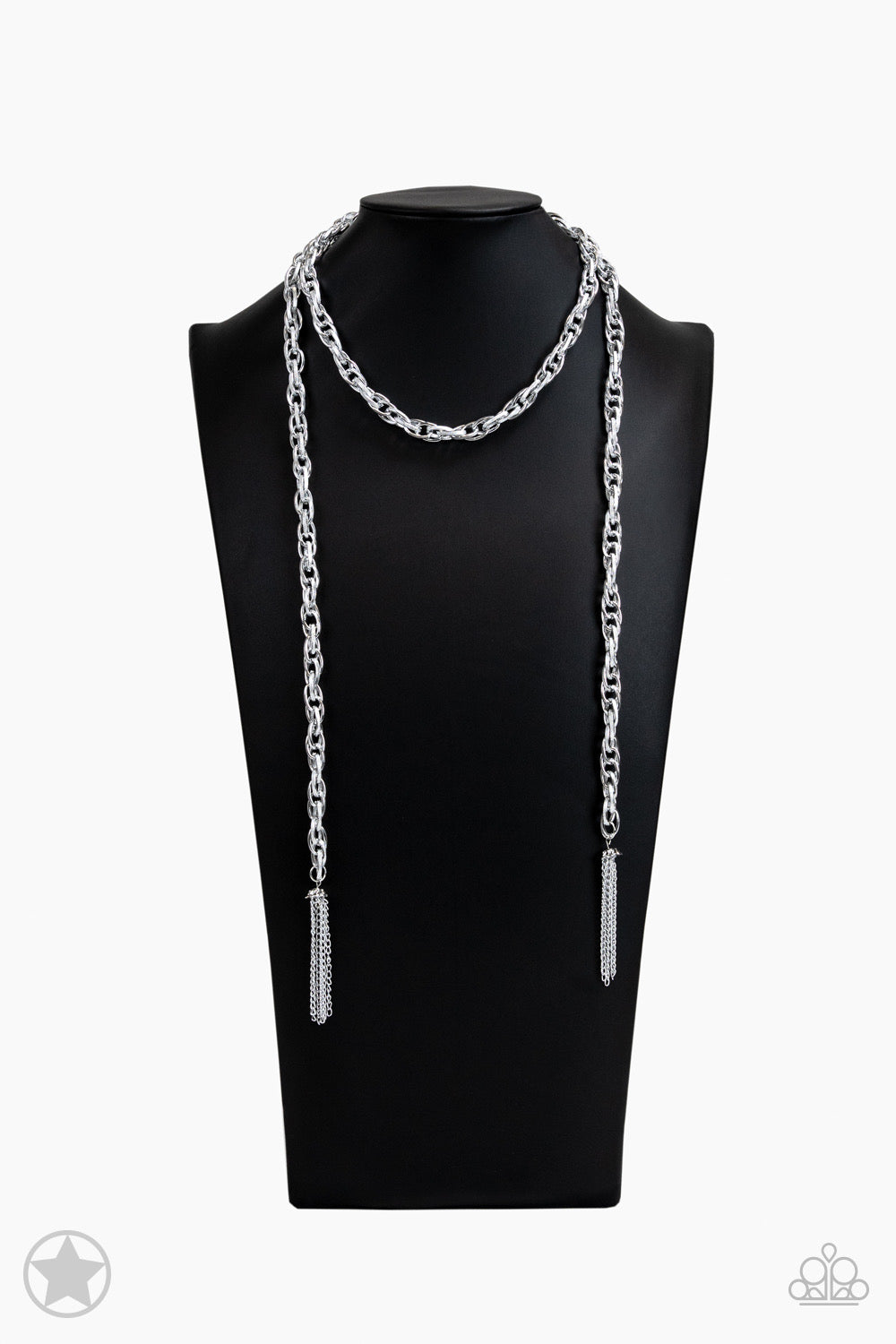 SCARFed for Attention - Silver - Dazzling Diamonds 