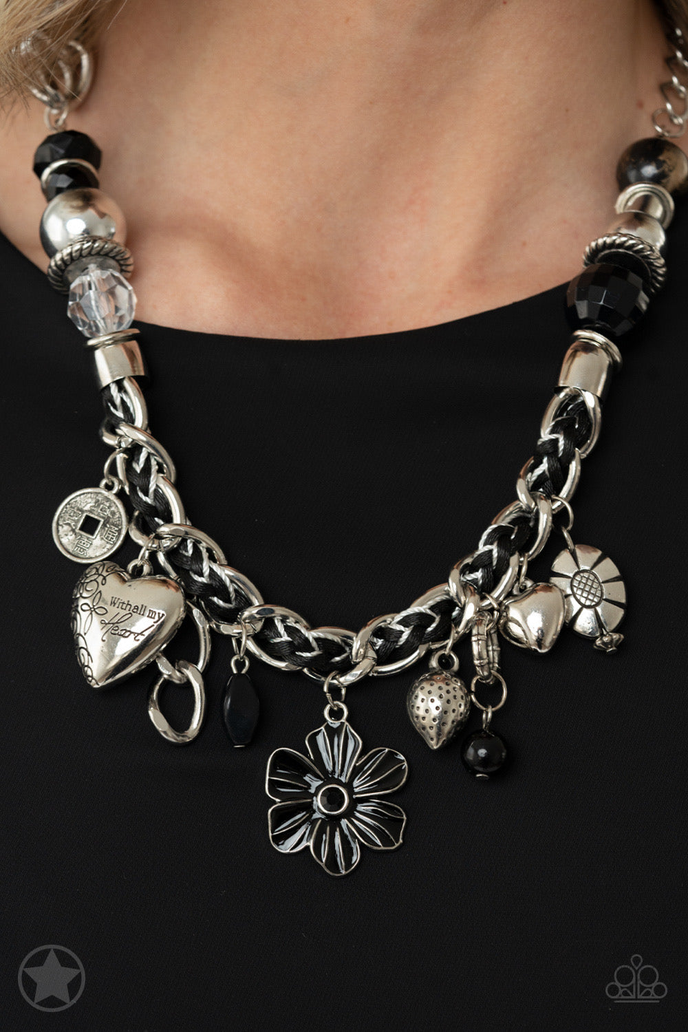Charmed, I Am Sure - Black - Dazzling Diamonds 