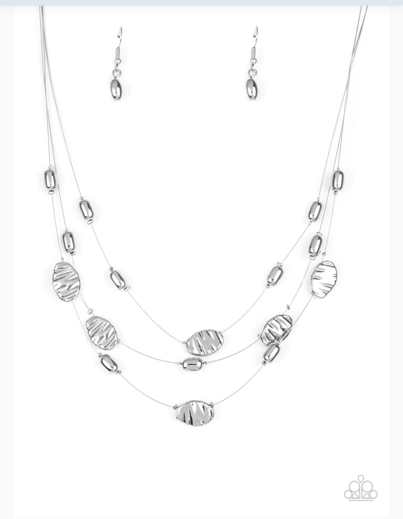 Top ZEN - Silver Necklace - Dazzling Diamonds 