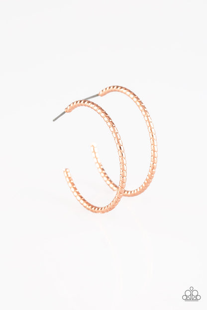HOOP, Line, and Sinker - Copper - Dazzling Diamonds 